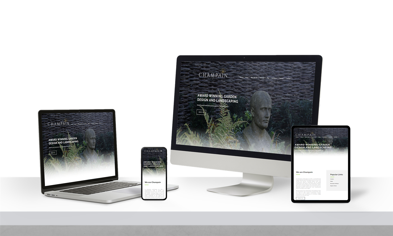 Champain Landscapes responsive devices