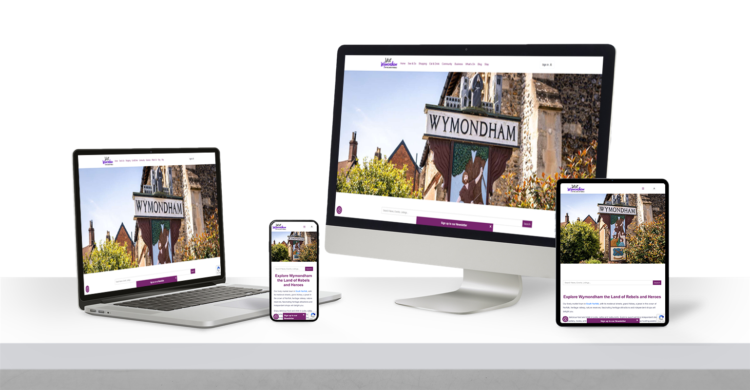 Visit Wymondham responsive devices
